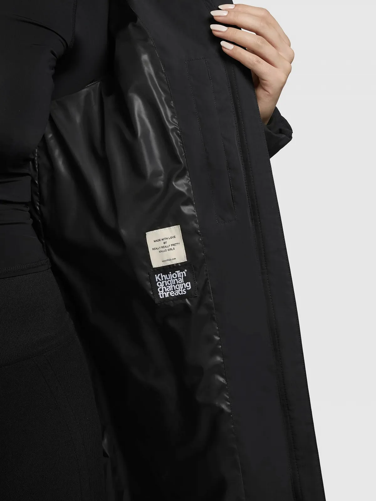 Жіноче зимове пальто khujo Ainu Чорний, фото №7 Жіноче зимове пальто khujo Ainu Чорний, фото №7