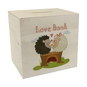 Скарбничка Hedgehog Love Bank дерев'яна - Фото 1