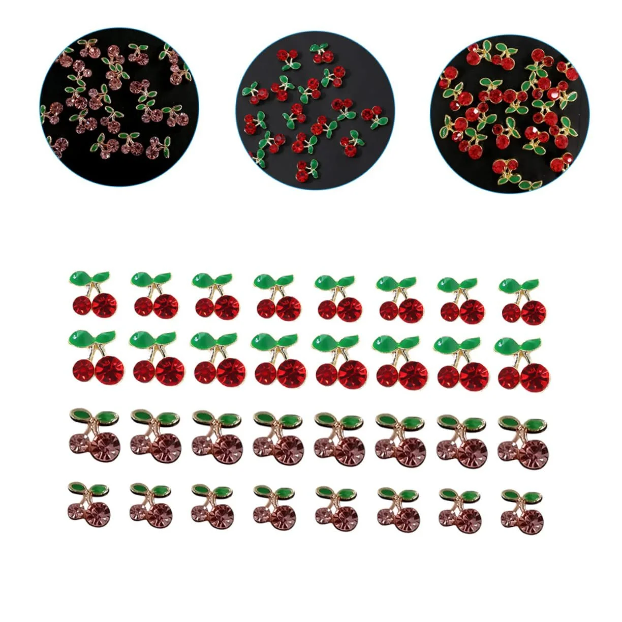 Украшения для ногтей Вишня FRCOLOR Набор 32 шт x 4, фото №7