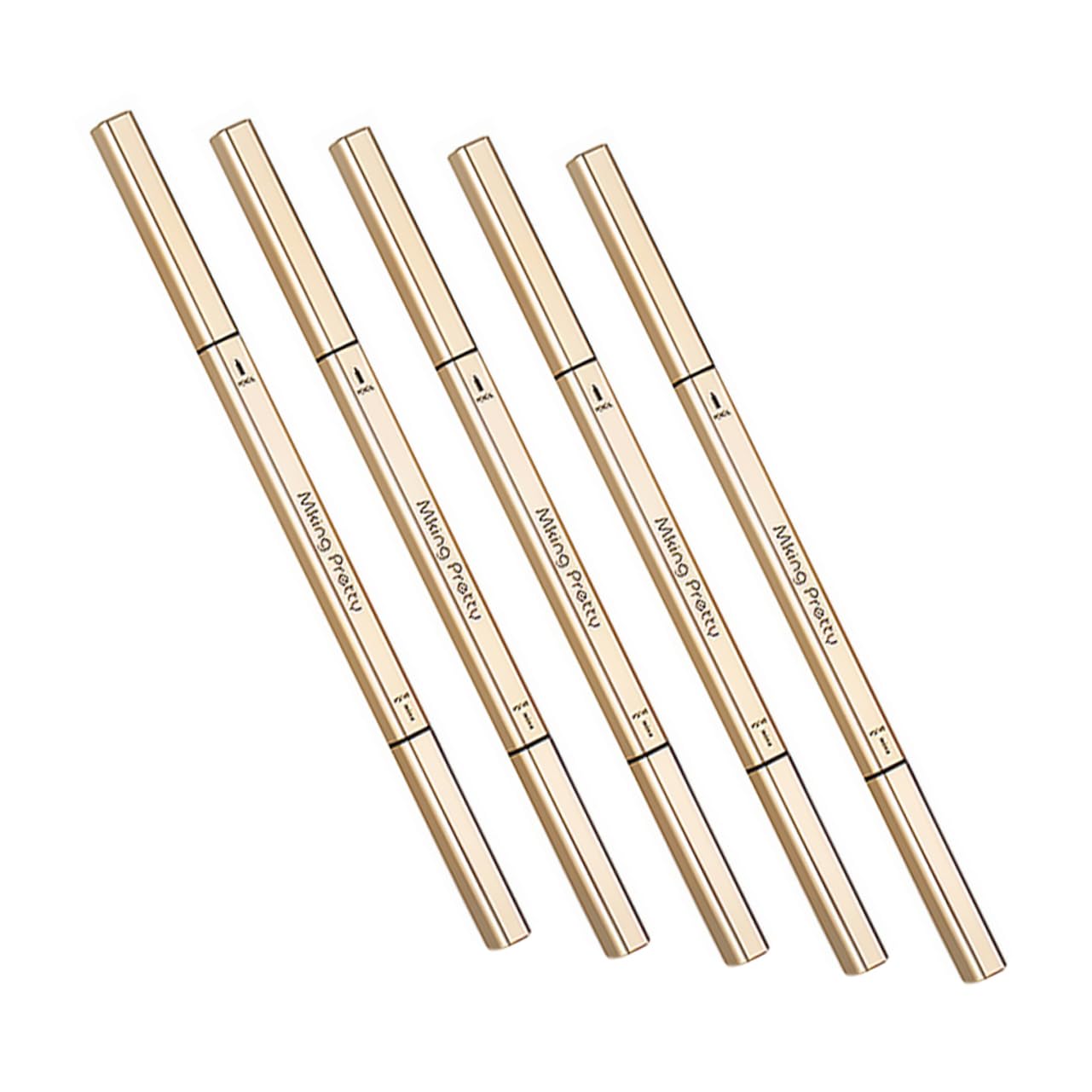 Карандаш для бровей Gogogmee 5St двусторонний Microblading для бровей Tintenstift с кисточкой водостойкий пластиковый, фото №1