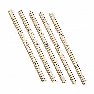 Карандаш для бровей Gogogmee 5St двусторонний Microblading для бровей Tintenstift с кисточкой водостойкий пластиковый - Фото 1