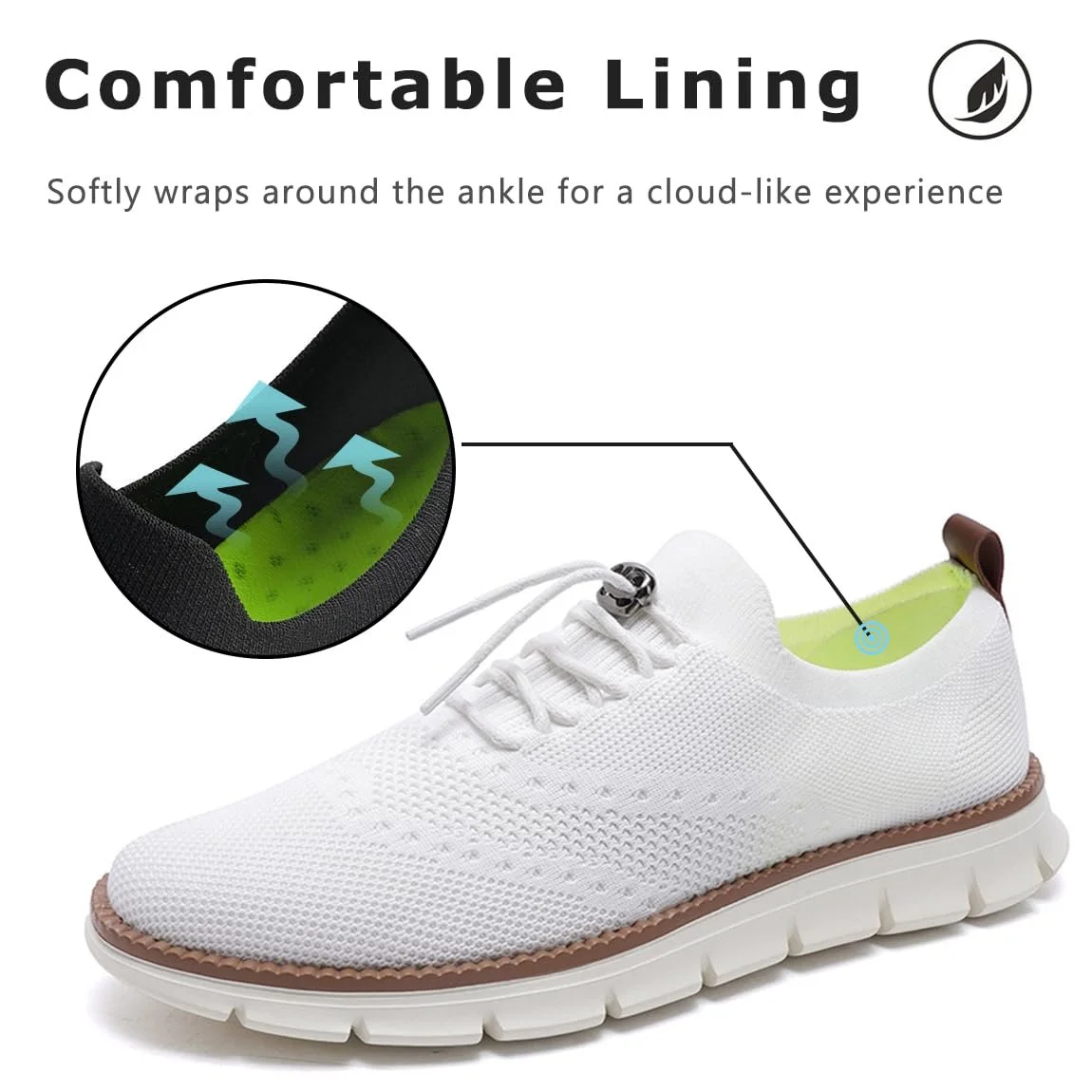 Кросівки Sudychen Oxford Тканина Сітка Легкі Повсякденні Сліпони Дихаючі Елегантні, фото №3 Кросівки Sudychen Oxford Тканина Сітка Легкі Повсякденні Сліпони Дихаючі Елегантні, фото №3