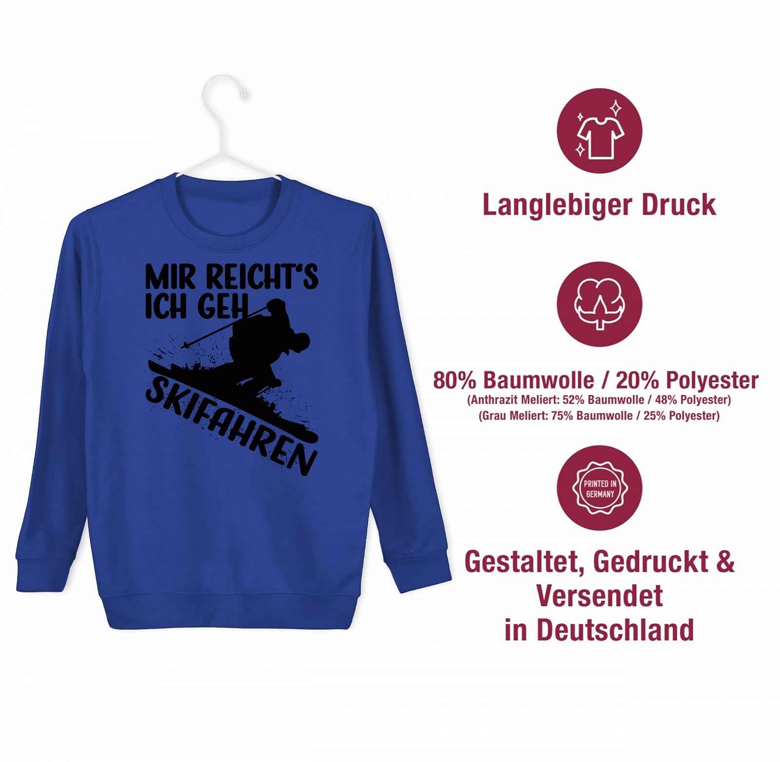 Толстовка Shirtracer Дитячий світшот для хлопчиків і дівчаток Mir Reicht's ich Geh Skiing, фото №4