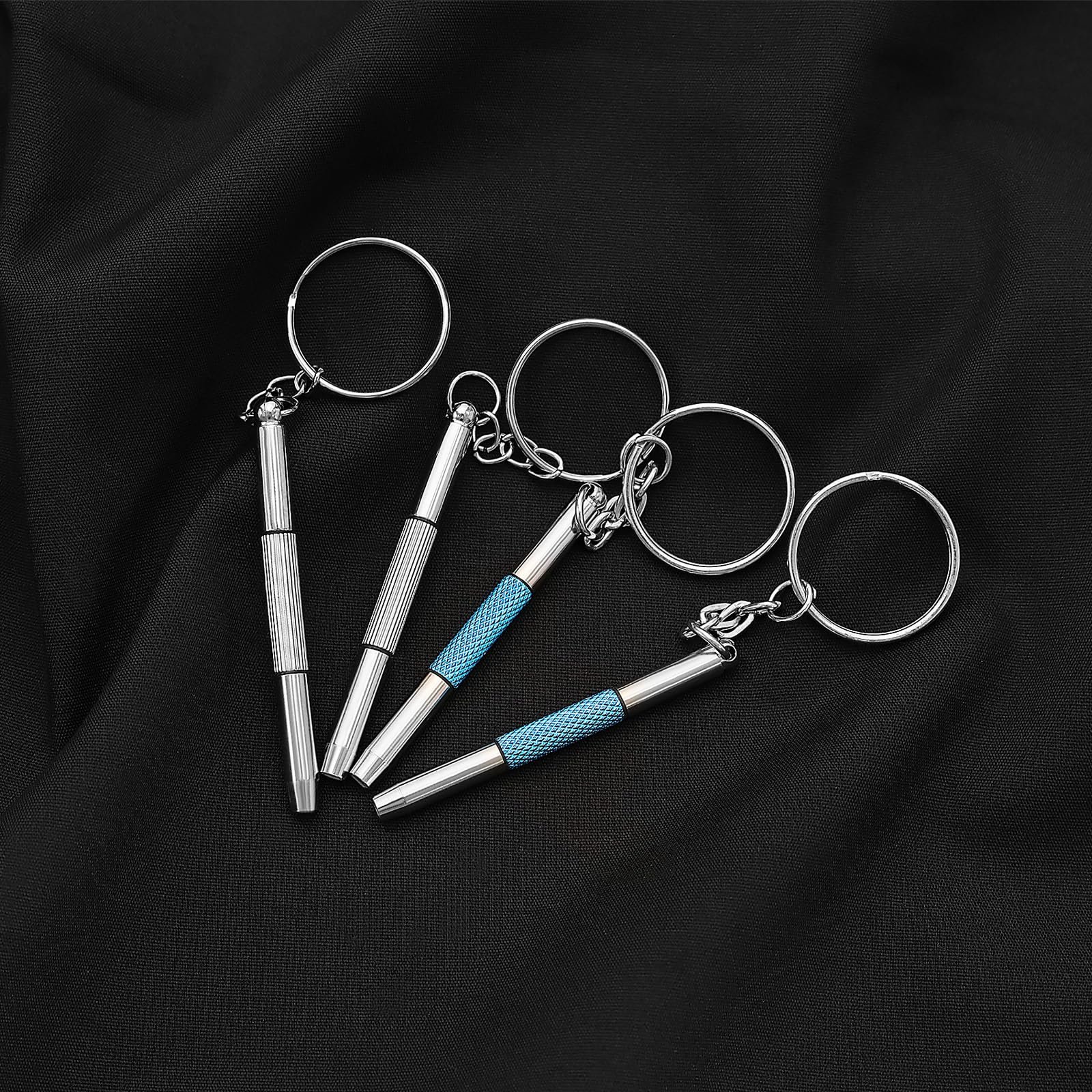 Набір Victoria Pack of 10 Mini Glasses Screwdriver 3-в-1 Комплект для ремонту окулярів Кільце з ключем Міні інструмент Сріблястий Синій, фото №7 Набір Victoria Pack of 10 Mini Glasses Screwdriver 3-в-1 Комплект для ремонту окулярів Кільце з ключем Міні інструмент Сріблястий Синій, фото №7