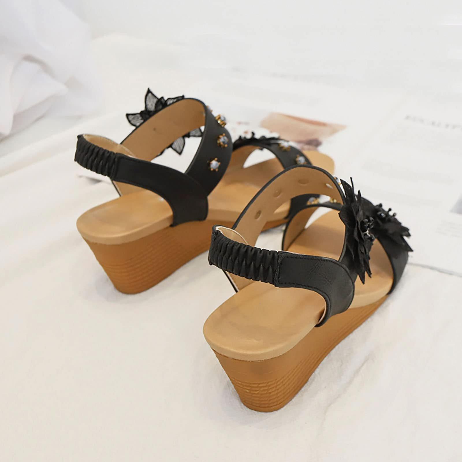 Босоніжки з ремінцем і скошеним каблуком PU шкіра, фото №4