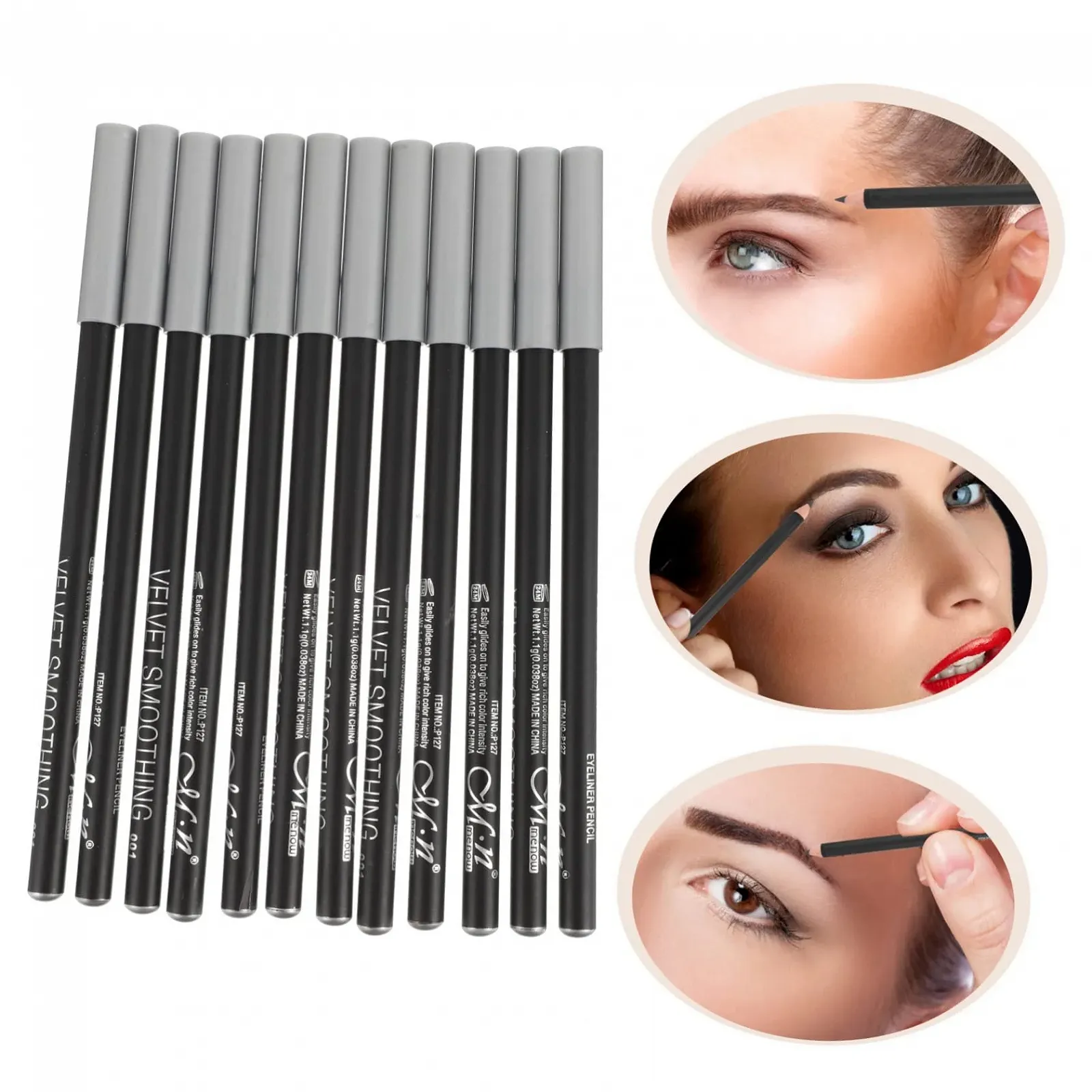 Карандаш для глаз HAPINARY Черный, фото №3