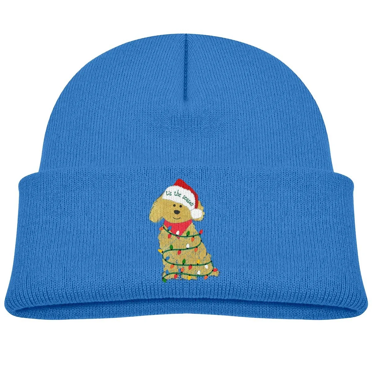 Вязаная шапка для детей GUIZAZYY Christmas Golden Doodle Puppy для девочек, зимняя вязаная, фото №1 Вязаная шапка для детей GUIZAZYY Christmas Golden Doodle Puppy для девочек, зимняя вязаная, фото №1