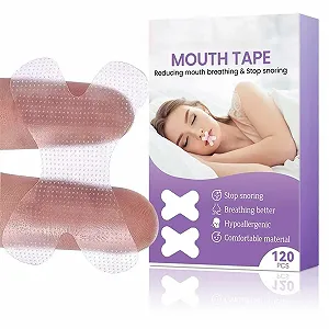 Пластирі для рота для сну 2 упаковки Premium, від хропіння, для розвитку звички дихати носом - Фото 1