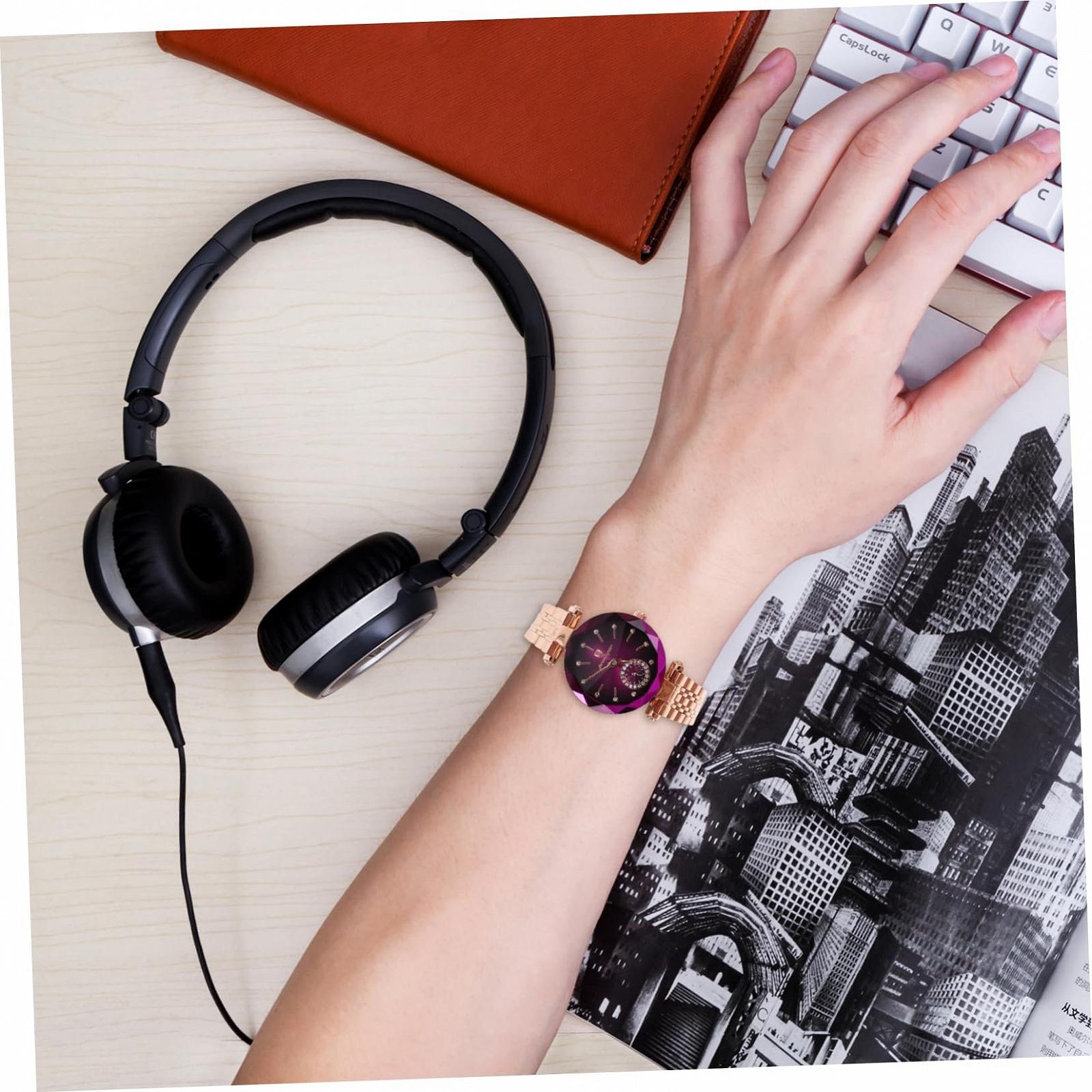 Годинник WRITWAA Жіночий Кварцовий Фіолетовий, фото №7