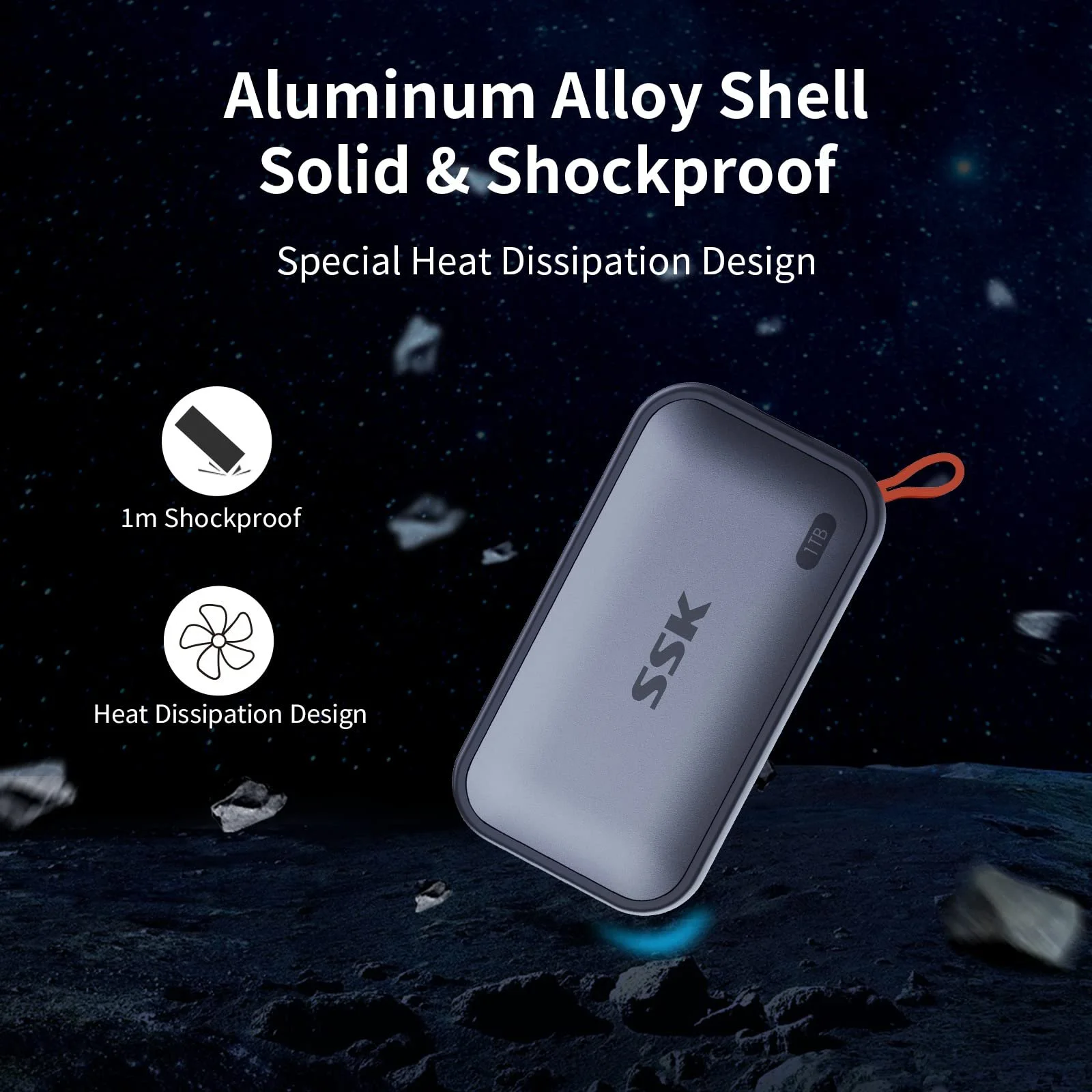 SSD Portable External SSK 1TB NVMe USB 3.2 Gen 2 1050MB/s, фото №6