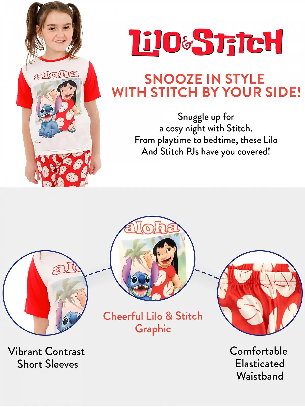 Піжама Disney Lilo and Stitch для дівчат, фото №6