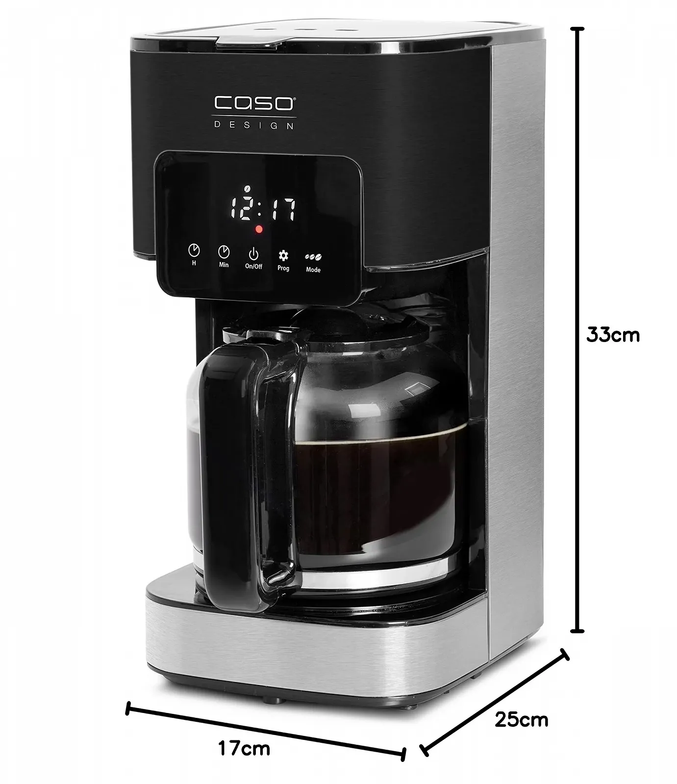 Кофеварка капельная CASO Coffee Taste and Style 1.5 L 92-96 °C Drip Stop 12 чашек нержавеющая сталь, фото №12