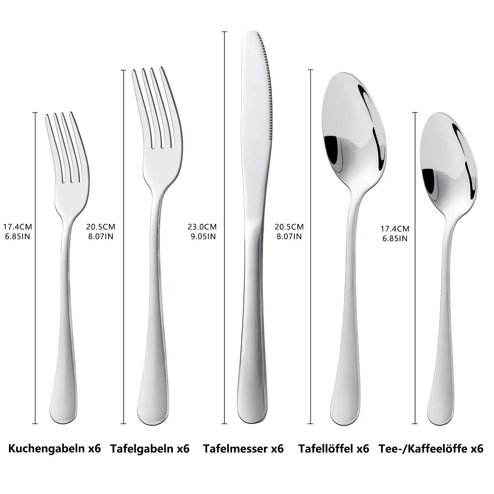 Набір столових приборів KitchenBoss на 6 персон, фото №2