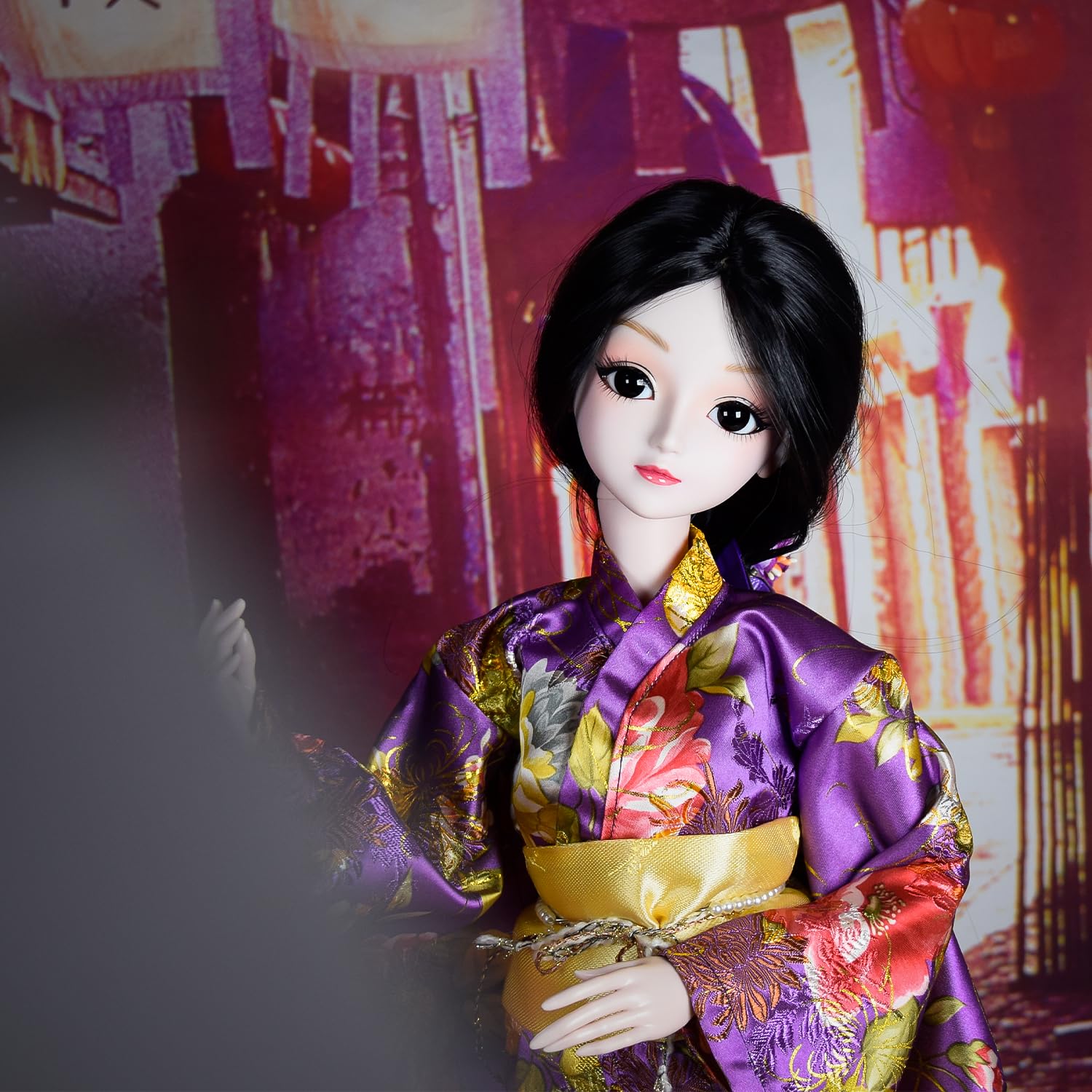 Кукла Cherry Sakura Ms 1/3 BJD SD 60 см 24 дюйма кимоно шарнирная, фото №7
