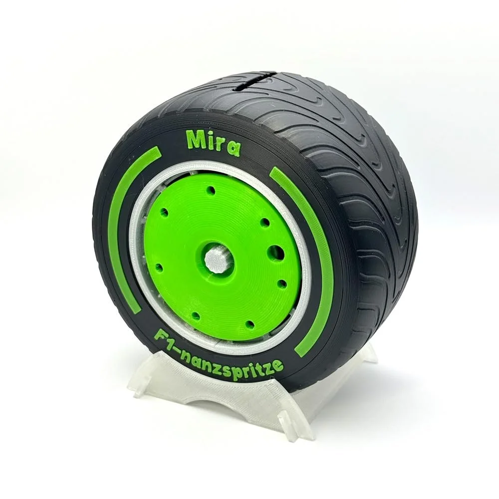 Копилка Formula 1 Intermediate Tyre Персонализированная, фото №3