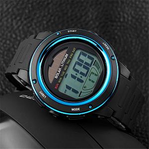 Часы TONSHEN Унисекс Солнечный Цифровой Мода LED Водонепроницаемый 50 м Спортивный Ремешок Резина Пластик Военный synthetic.ua - Фото 1