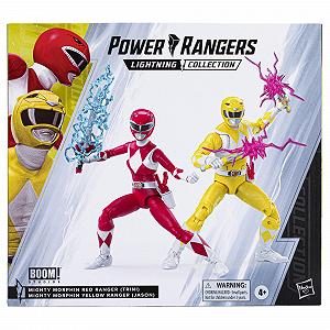 Экшн-фигурки Power Rangers Lightning Collection Mighty Morphin Желтый Рейнджер & Красный Рейнджер "Замена" Джейсон & Трини Boom Comics 2-Pack 15,2 см - Фото 1