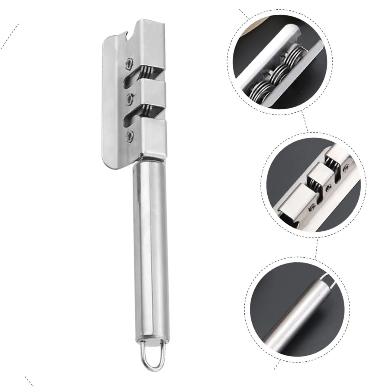 Точилка для кухонних ножів та ножиць Edelstahl ергономічна нержавіюча сталь з петлею для підвішування, фото №8