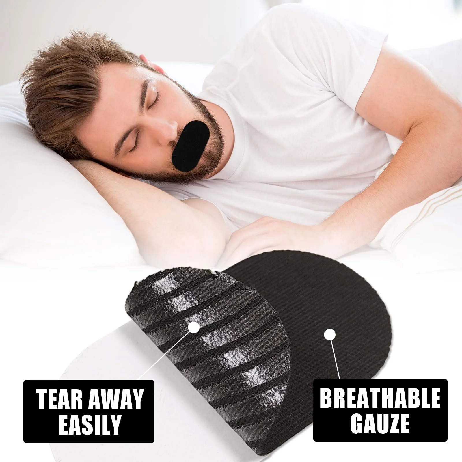 Пластир від хропіння 80 шт., фото №3 Пластир від хропіння 80 шт., фото №3