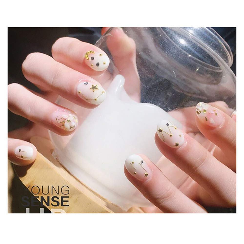 Металеві Стрази круглої форми з плоским дном 3D прикраси для нігтів, фото №2