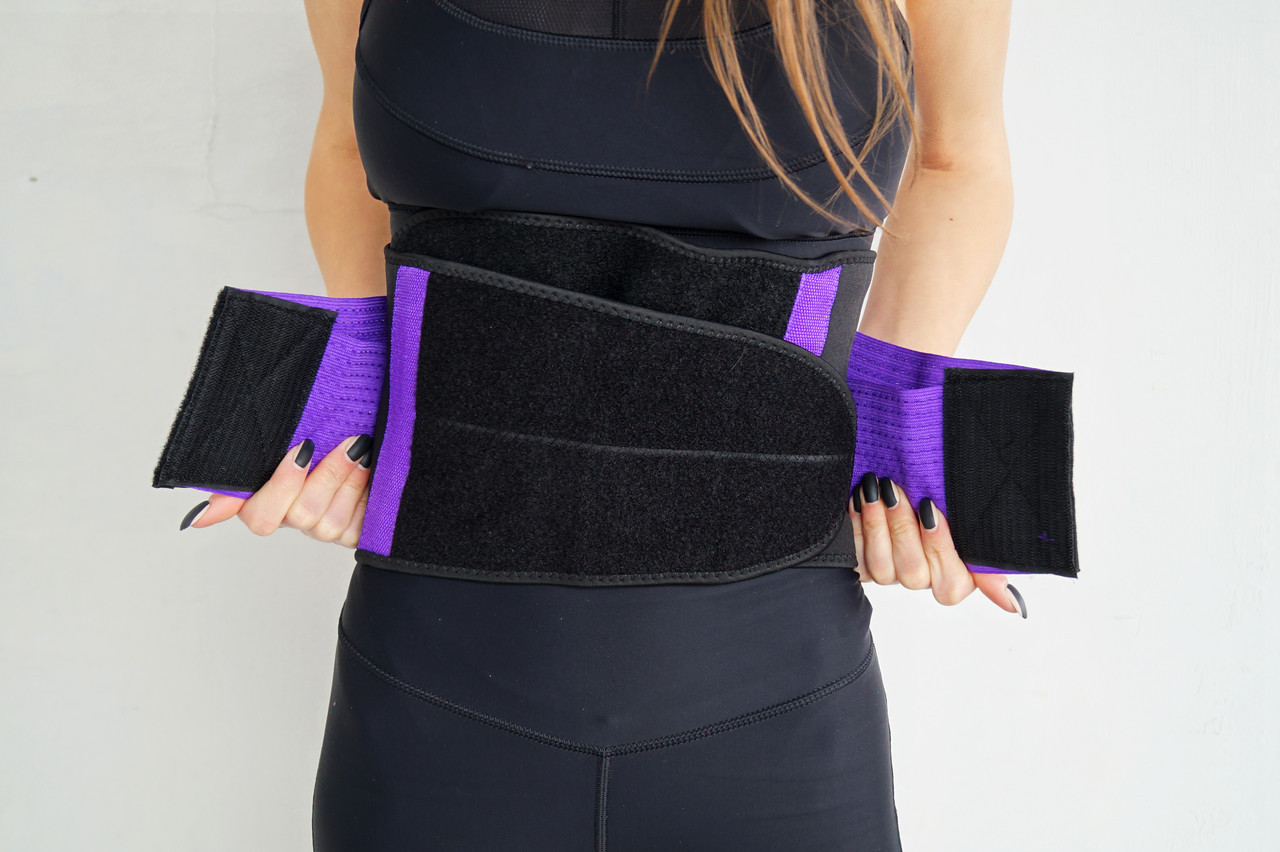 Пояс-корсет для підтримки спини Power System PS-6031 Waist Shaper Purple S/M, фото №10