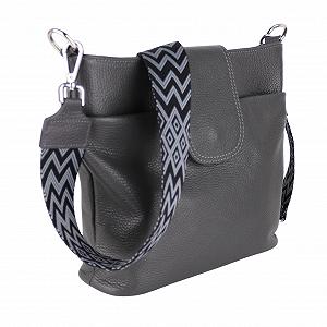 Сумка женская MIRROSI через плечо, натуральная кожа, сделано в Италии, стиль бохо, 30 x 24.50 x 9 см (Ш x В x Т), много места для хранения, ручная сумка, нагрудная сумка, сумка через плечо (1 сумка и 2 ремня) synthetic.ua - Фото 1