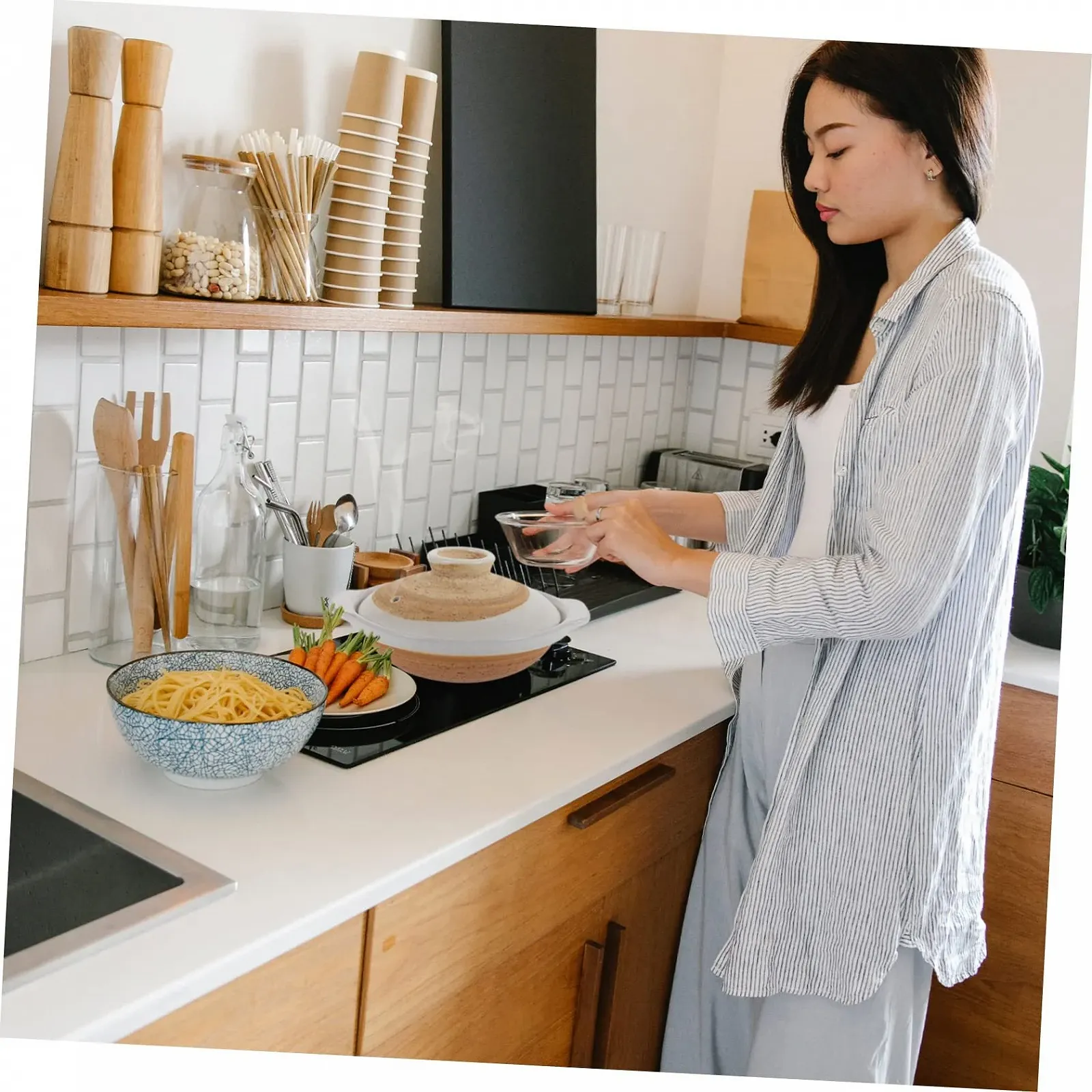 Жаровня BESTYASH Japanese Керамическая Термостойкая для газовых плит и открытого огня, фото №7