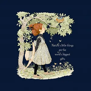 Куртка-бомбер дитяча All+Every Holly Hobbie Natures Little Things Light Text synthetic.ua - Фото 1