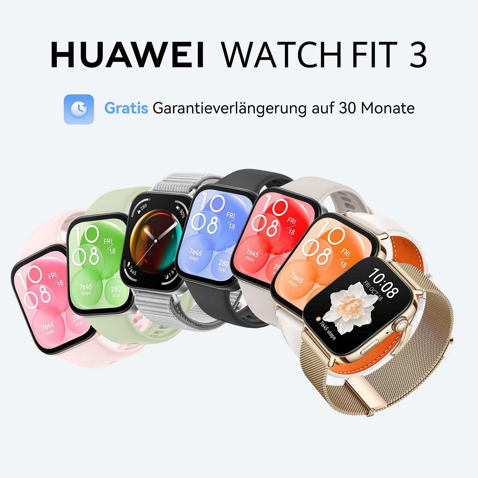 Смарт-годинник HUAWEI Watch FIT 3, Алюмінієвий корпус, Біла шкіра, фото №2