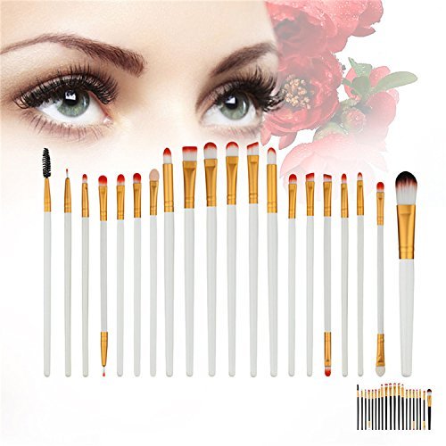 Набір кистей для макіяжу Chendongdong Beauty 20шт, платиновий, фото №1