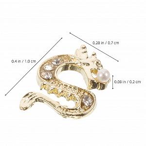 Прикраси для нігтів Дракон Baluue 50шт з цирконієм synthetic.ua - Фото 1