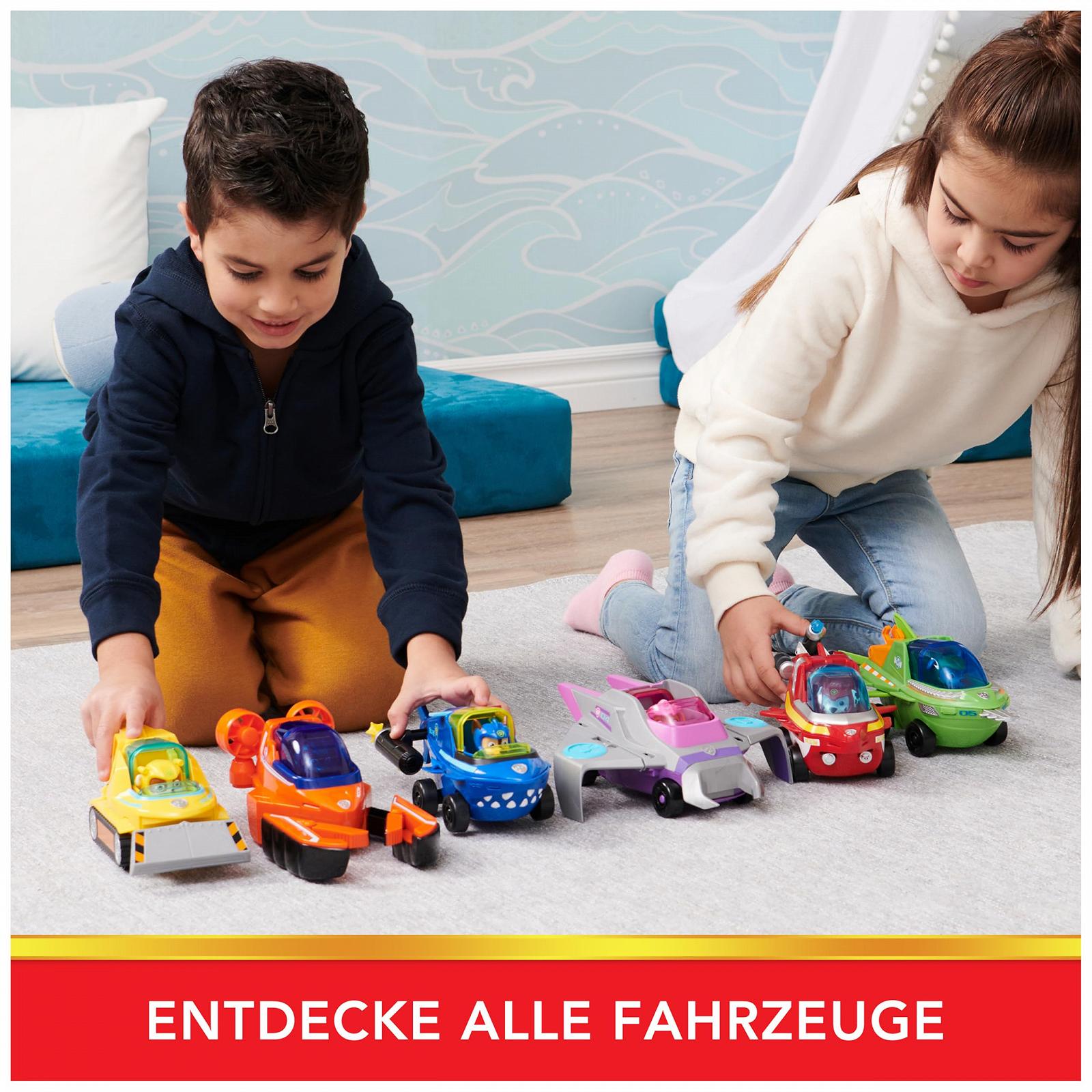 Іграшкова машинка Тип Базовий Автомобіль PAW Patrol Aqua Pups Модель Дельфін з фігуркою цуценяти Маршалла, фото №8 Іграшкова машинка Тип Базовий Автомобіль PAW Patrol Aqua Pups Модель Дельфін з фігуркою цуценяти Маршалла, фото №8