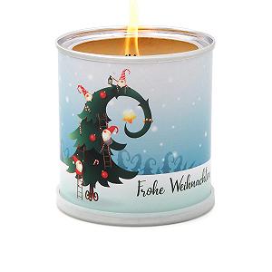 Свеча Dufte! Crinkle Gnome Дерево Merry Christmas черная, диаметр 7.5 x 8 см synthetic.ua - Фото 1