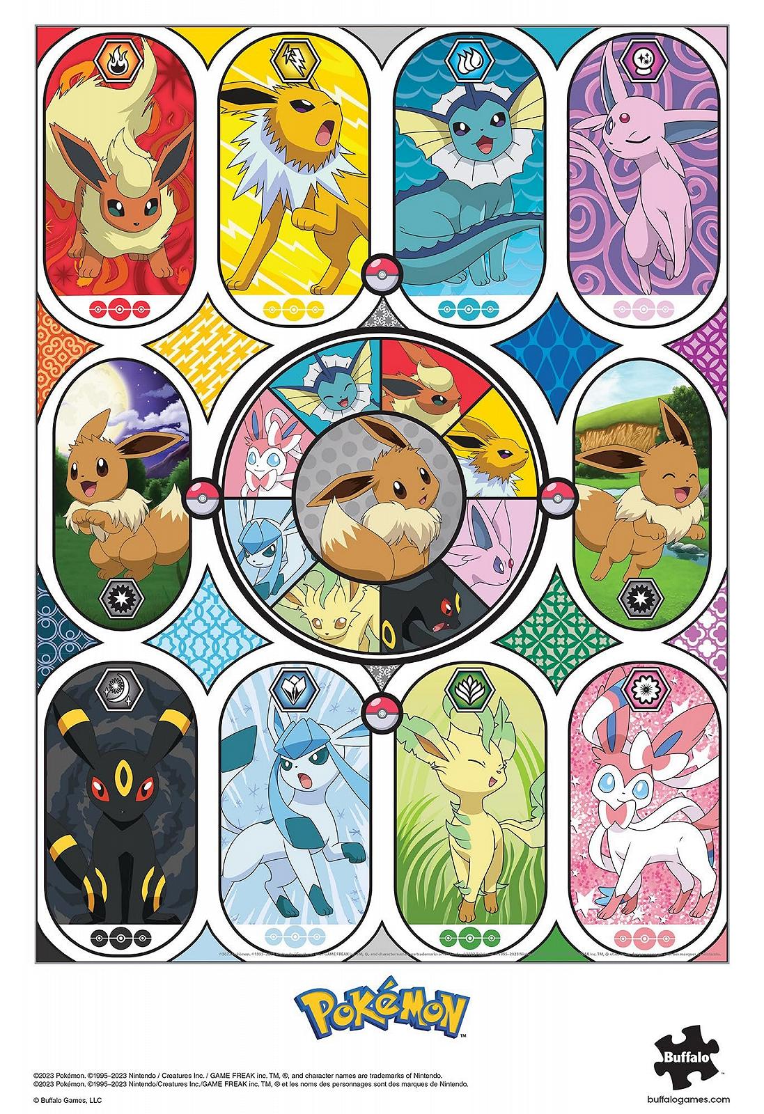 Пазлы Buffalo Games Silver Select Pokémon Window by Eevee 1000 деталей 26.75 x 19.75 см, фото №5