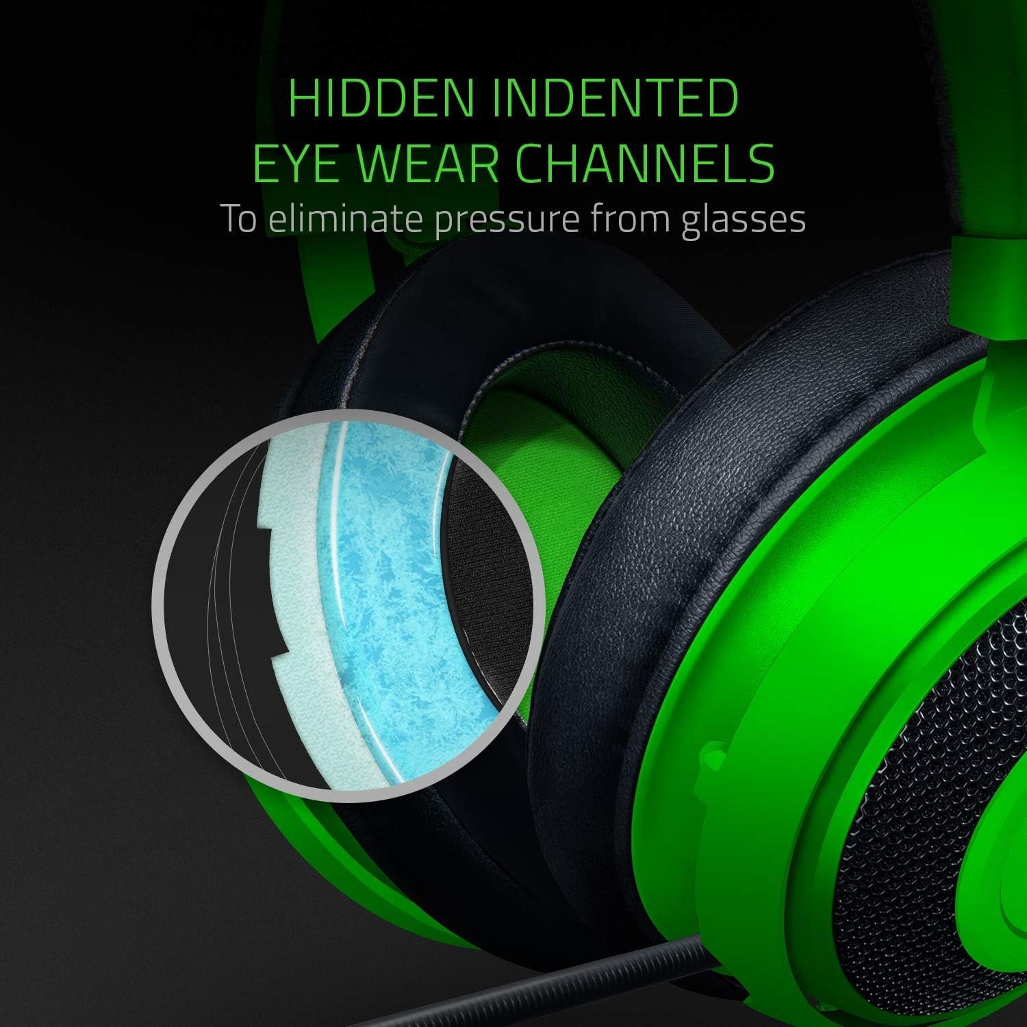 Геймерські дротові навушники Razer Kraken Multi-Platform / Green-Black (RZ04-02830200-R3M1), фото №9