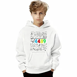 Пуловер с принтом 67 для мальчиков, подростков synthetic.ua - Фото 1