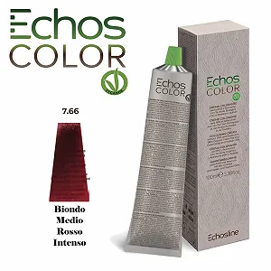 Крем-фарба для волосся Echos 7.66 Середній інтенсивний червоний блонд, 100 мл synthetic.ua - Фото 1