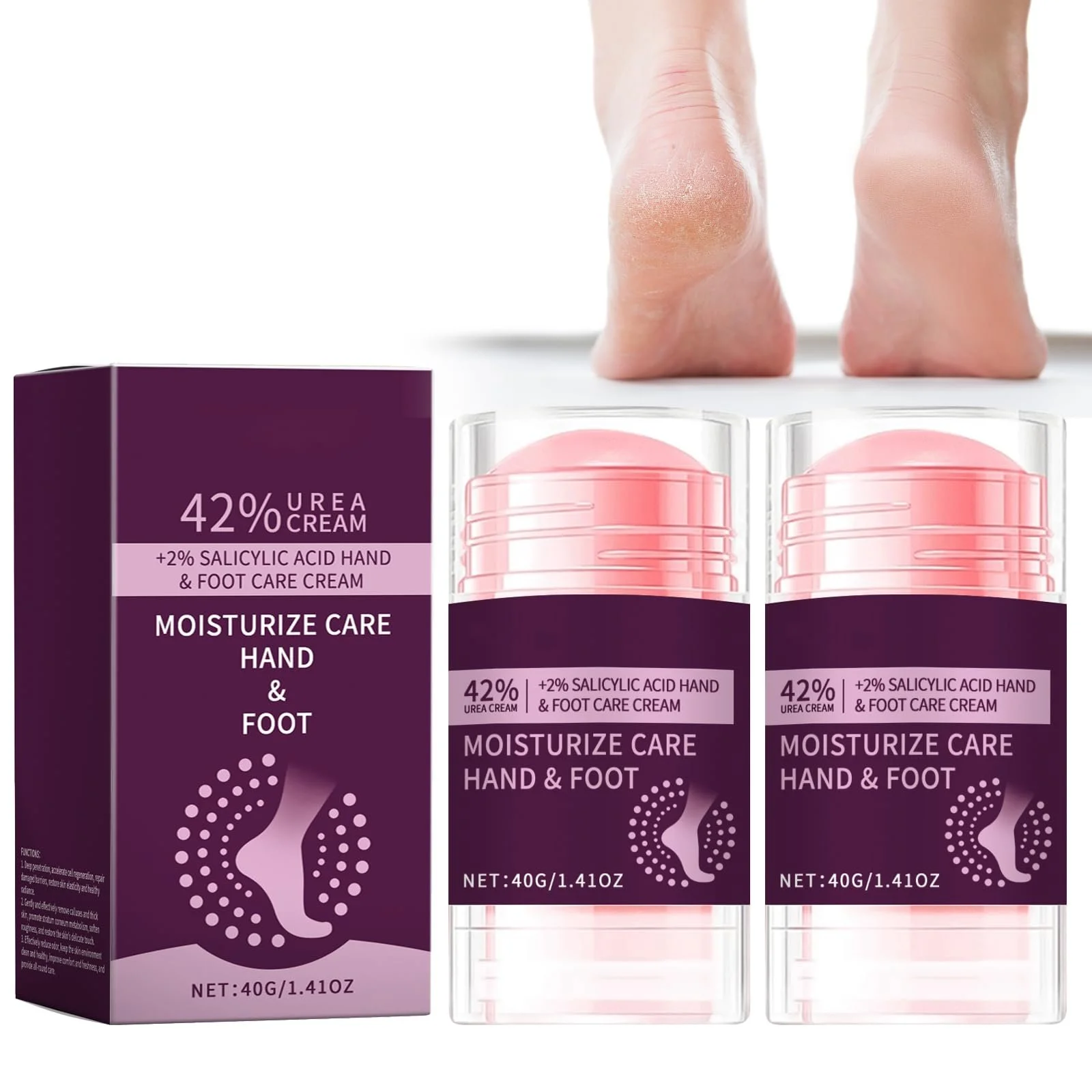 Крем для ног Набор 2 шт Hydrating and Anti-Cracking увлажняющий против трещин, фото №1