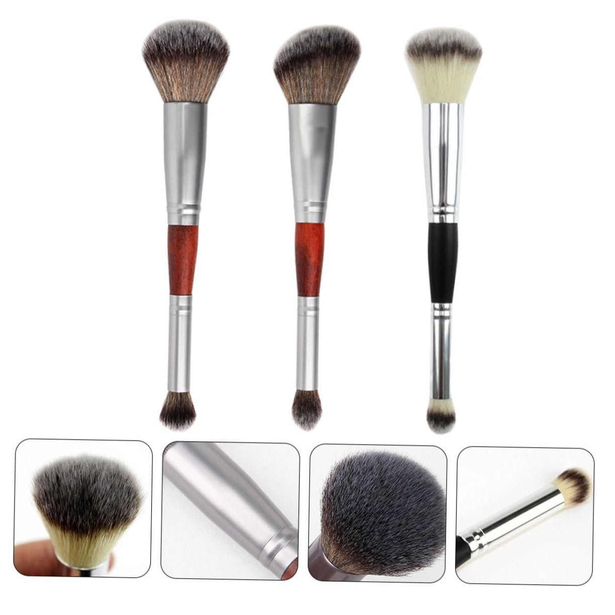 Кисть FRCOLOR 3st Doppelkopf Lidschattenstift Double Ended Cangzhou Kunstfaser, фото №3