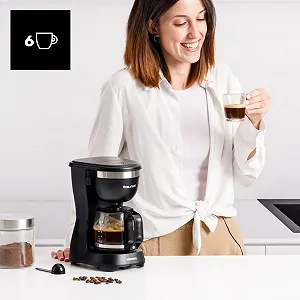 Кофеварка фильтровальная Taurus Verona 6 600 ml 600 W Матовый черный synthetic.ua - Фото 1