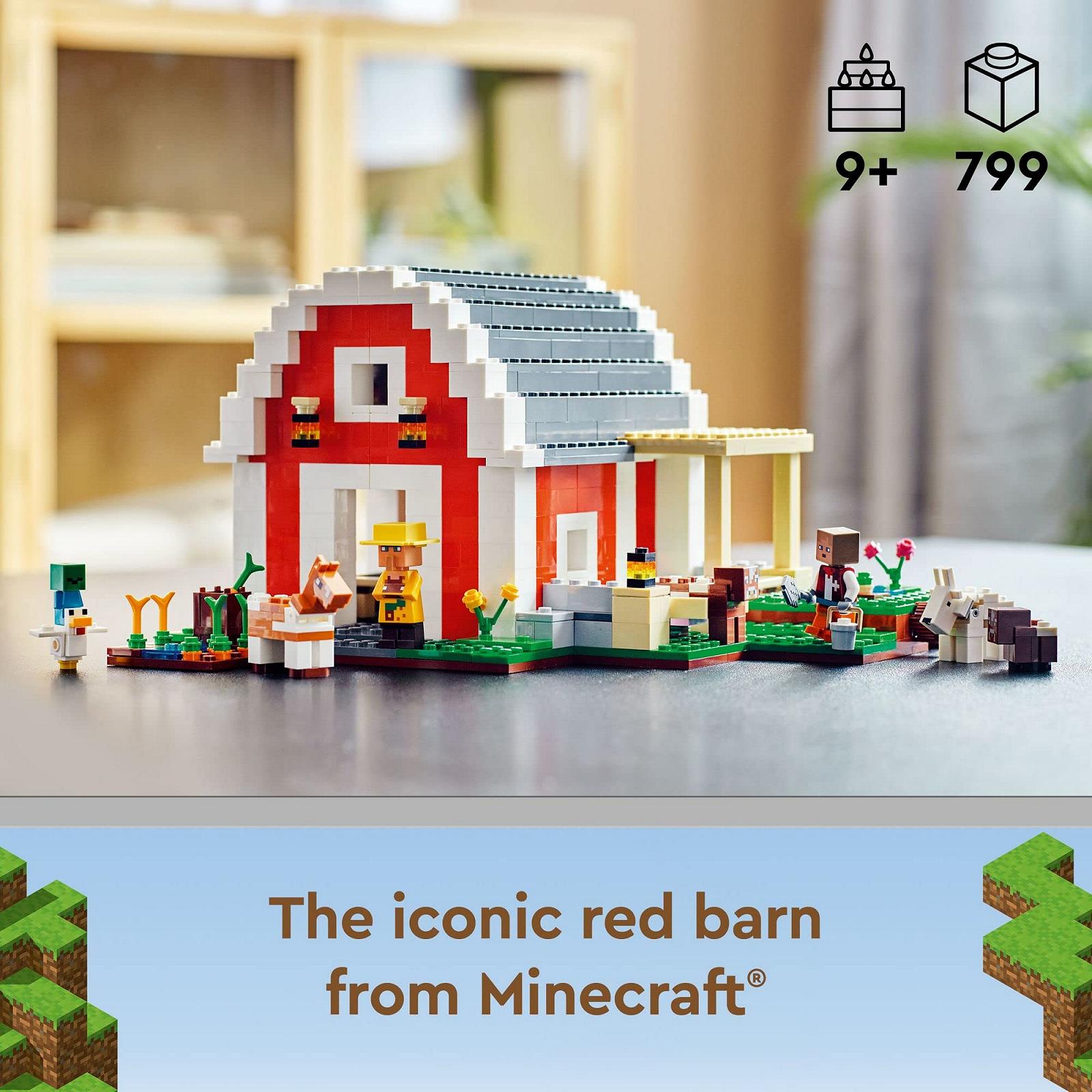 Конструктор LEGO Minecraft 21187 The Red Barn 799 деталей, фото №2