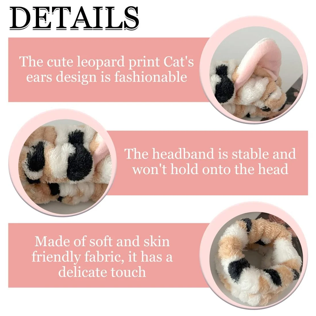 Пов'язка для волосся Котячі вушка для жінок, фото №3 Пов'язка для волосся Котячі вушка для жінок, фото №3