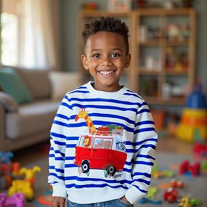 Пуловер Дитячий Повсякденний Светшот з Довгими Рукавами Малюнок synthetic.ua - Фото 1