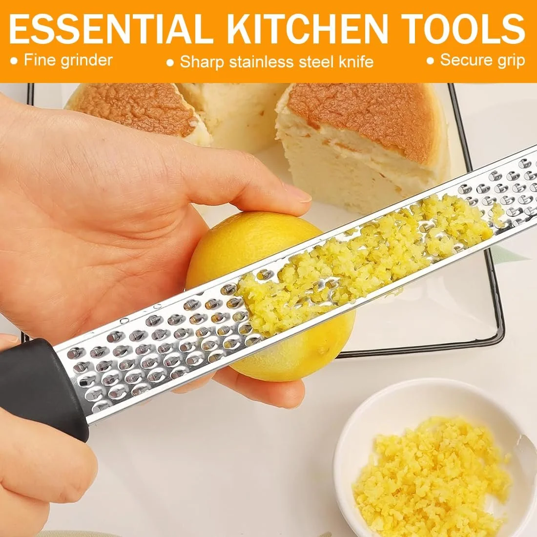 Набір кухонних терок 2 шт, для пармезану, лимона, фото №5