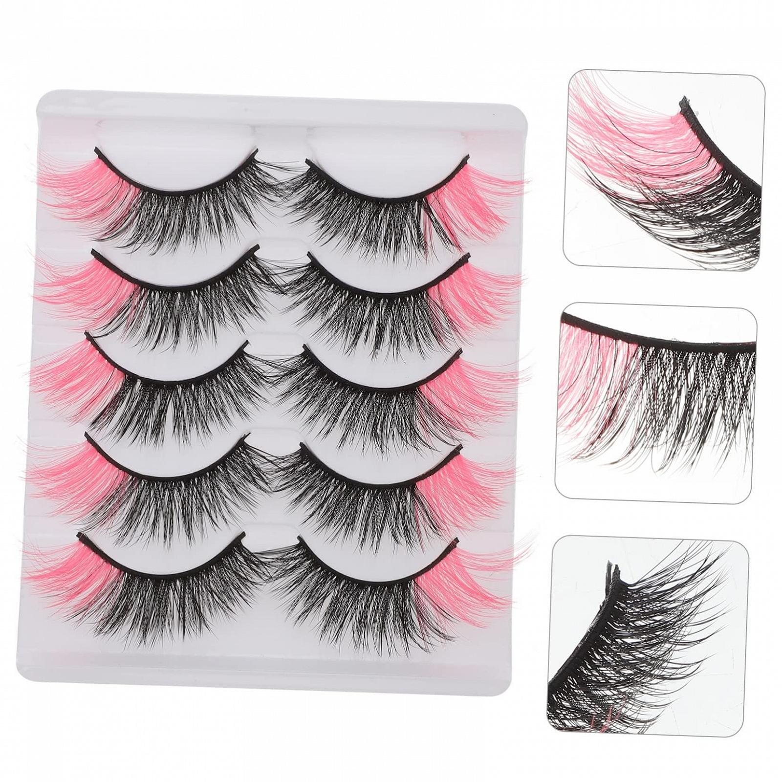 Ресницы Angoily 10 пар Цветные Фиолетовые Уличные Разноцветные Автомобильные Полуресницы Имитация Регулировки Розовые Морщины, фото №3 Ресницы Angoily 10 пар Цветные Фиолетовые Уличные Разноцветные Автомобильные Полуресницы Имитация Регулировки Розовые Морщины, фото №3