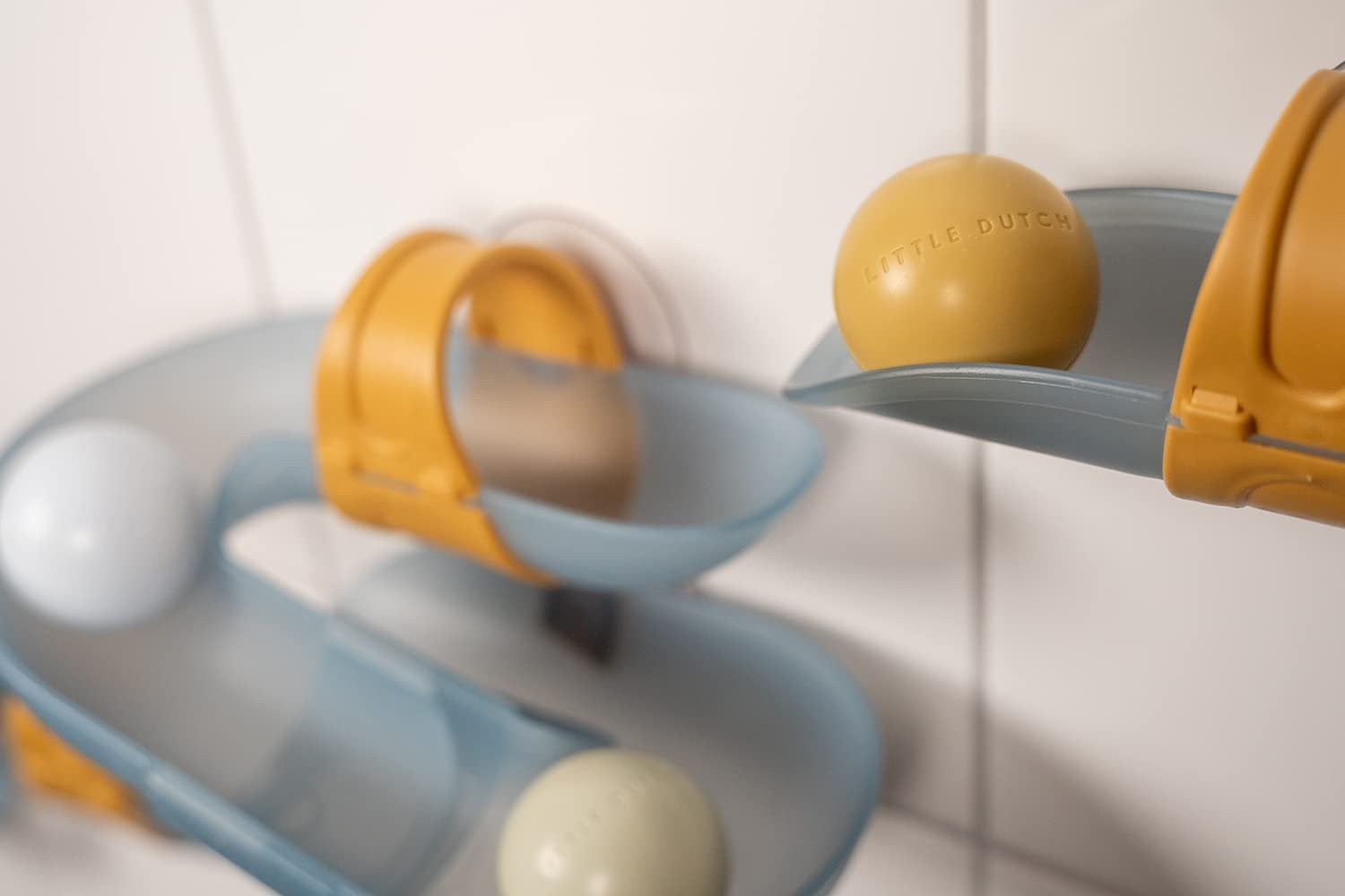Іграшка для ванни Little Dutch Гірка для кульок Синій, фото №6