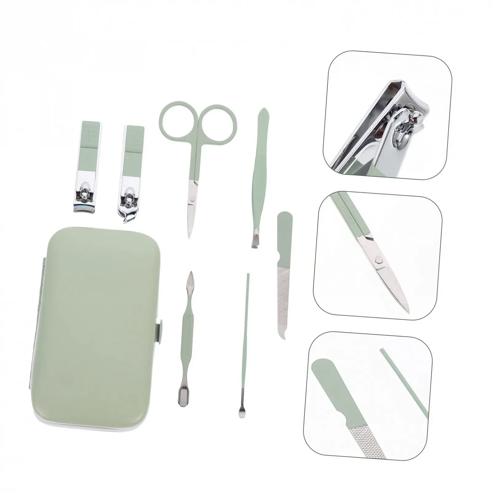 Набор для маникюра и педикюра Beaupretty Многофункциональный Портативный с чехлом для хранения, фото №6