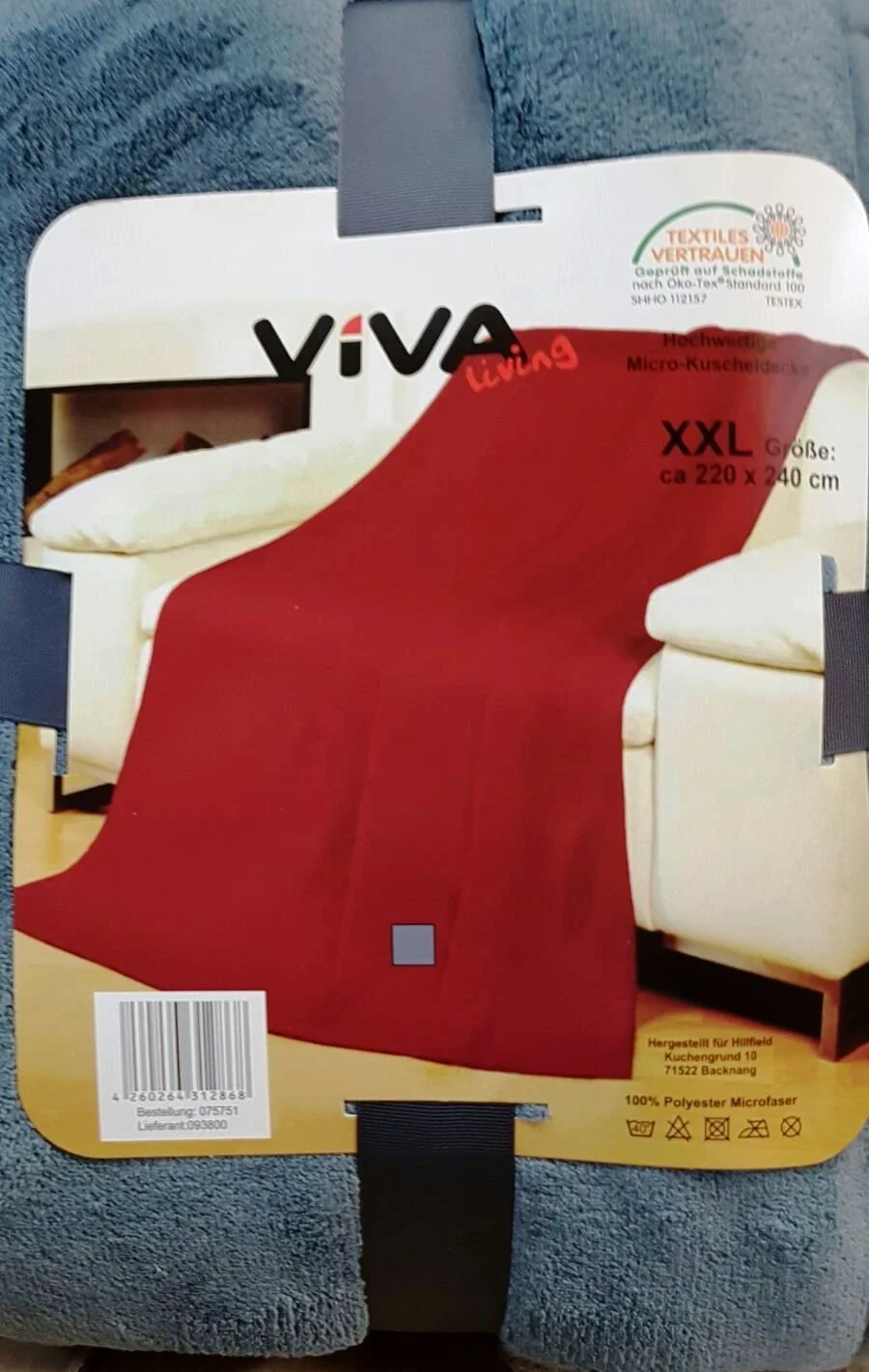 Покривало Мікрофібра Viva XL Hillfield Сірий, 240 x 220 см, фото №2 Покривало Мікрофібра Viva XL Hillfield Сірий, 240 x 220 см, фото №2