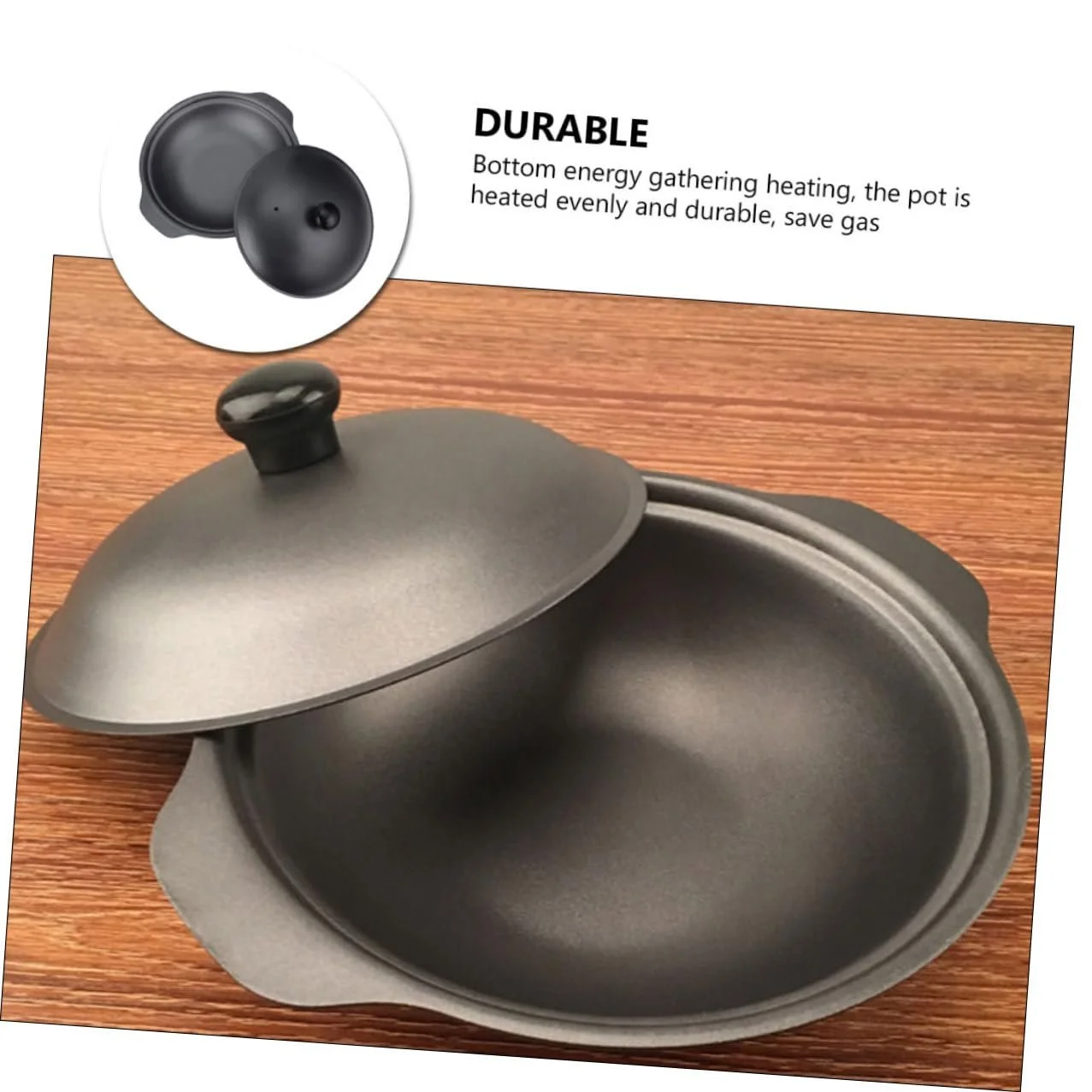 Кастрюля-жаровня Чугунная с крышкой Антипригарная для тушения, фото №2 Кастрюля-жаровня Чугунная с крышкой Антипригарная для тушения, фото №2