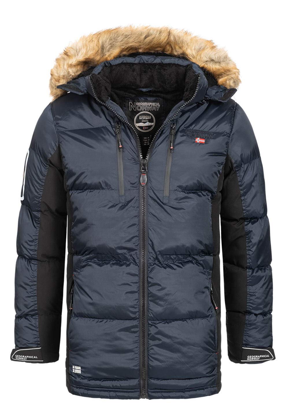 Мужская зимняя парка Geographical Norway H-261 с капюшоном, фото №1